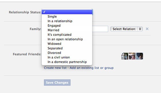 Facebook Recognizes Same Sex Couples